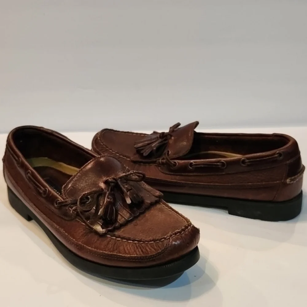 Sperry Top-Sider Tassel Slip‎ on Size 11.5 Leather Boat River Lake Shoe